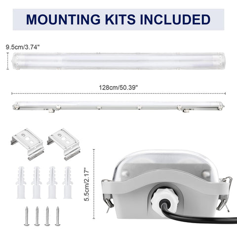 Brillihood clear cover diffuses light without glare.