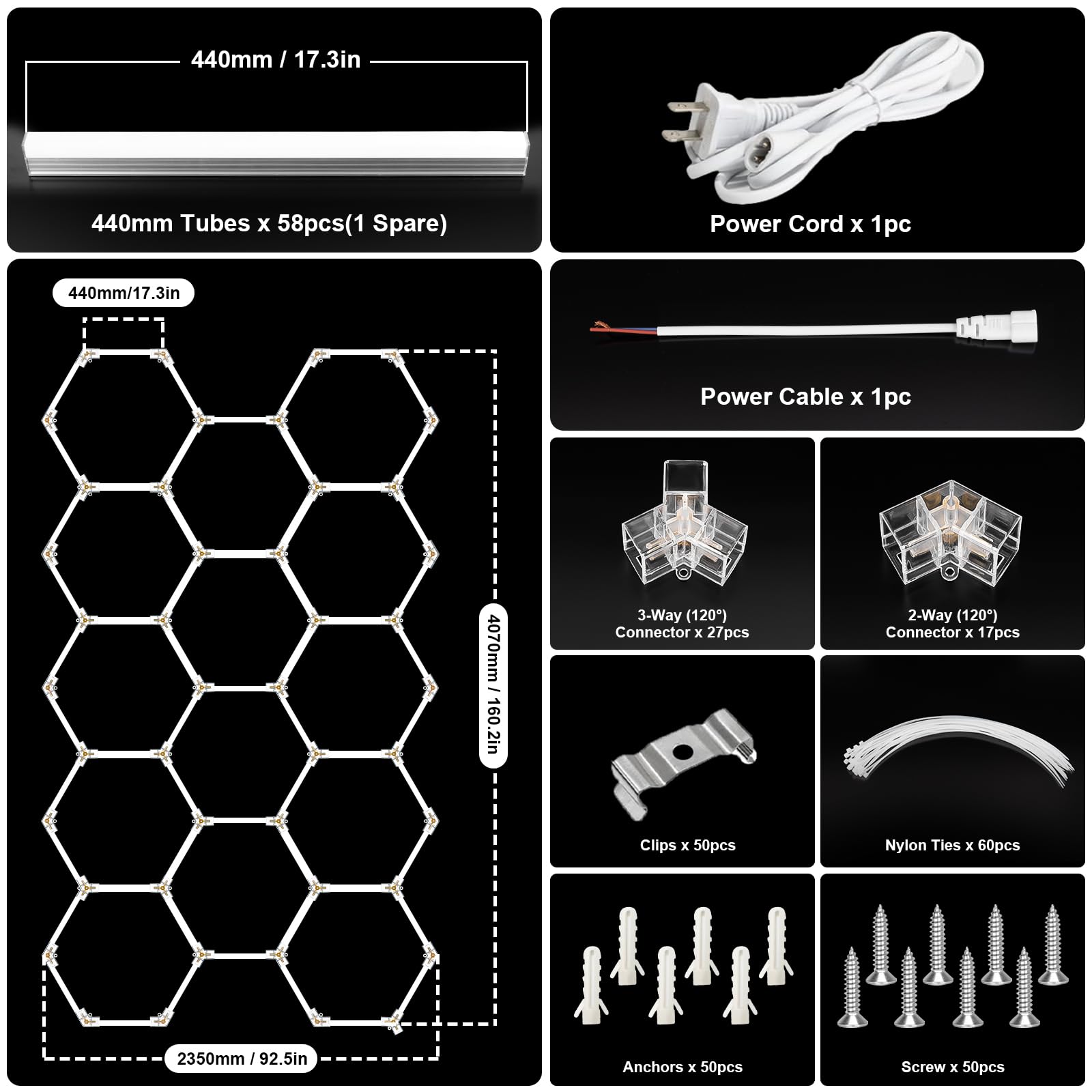 BRILLIHOOD dual-connector 2way enables quick hexagon layouts with scalability