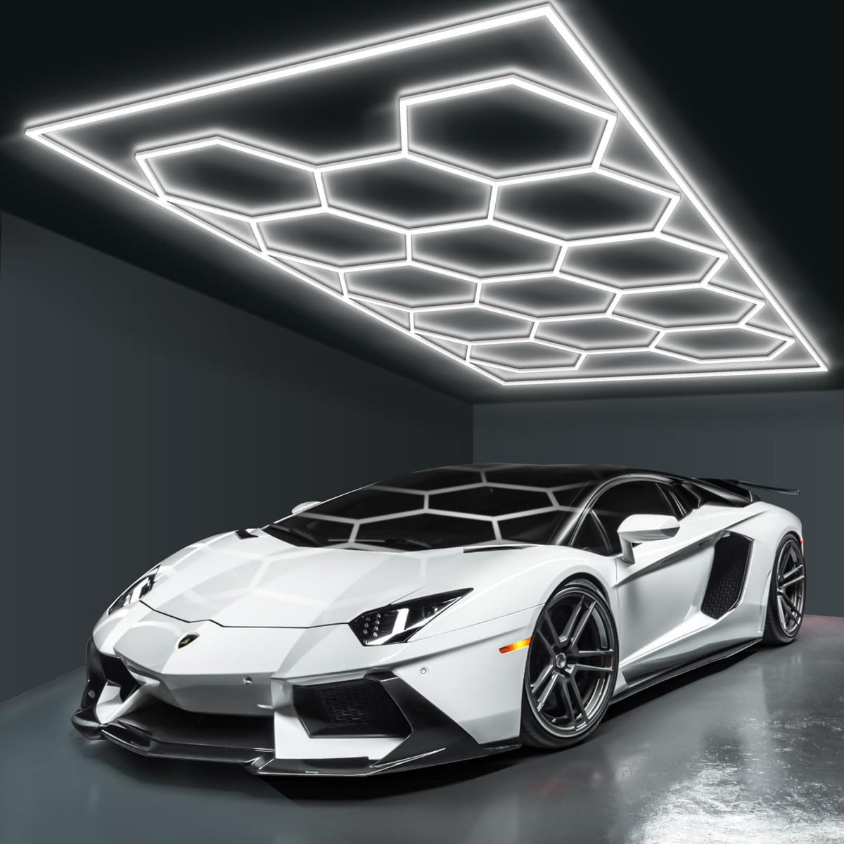 BRILLIHOOD hexagon garage light delivers 80640 lumens for wide coverage