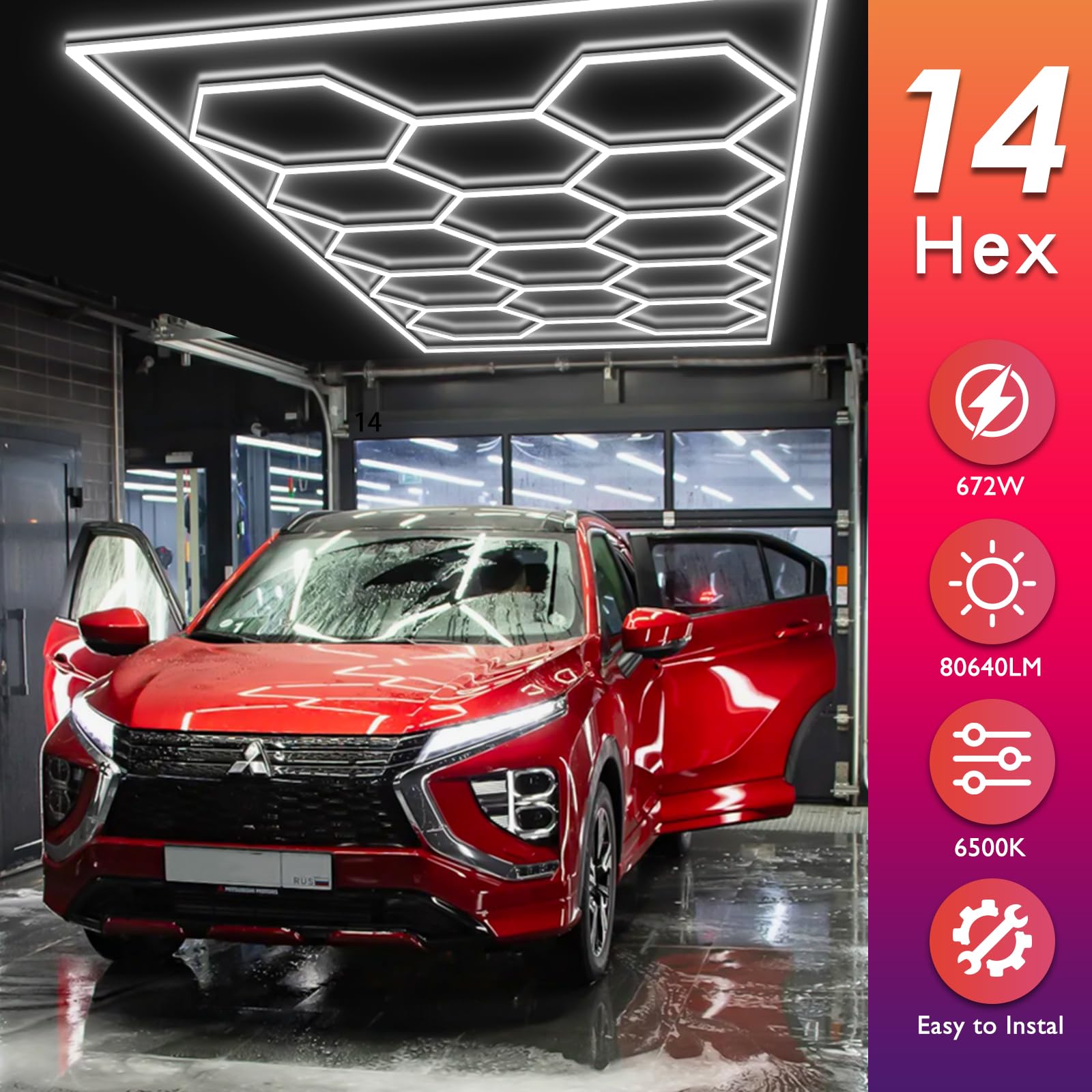 BRILLIHOOD honeycomb LED panel provides 6500K daylight task lighting