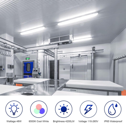 Brillihood IP65 waterproof rating ensures reliable operation in wet spaces.