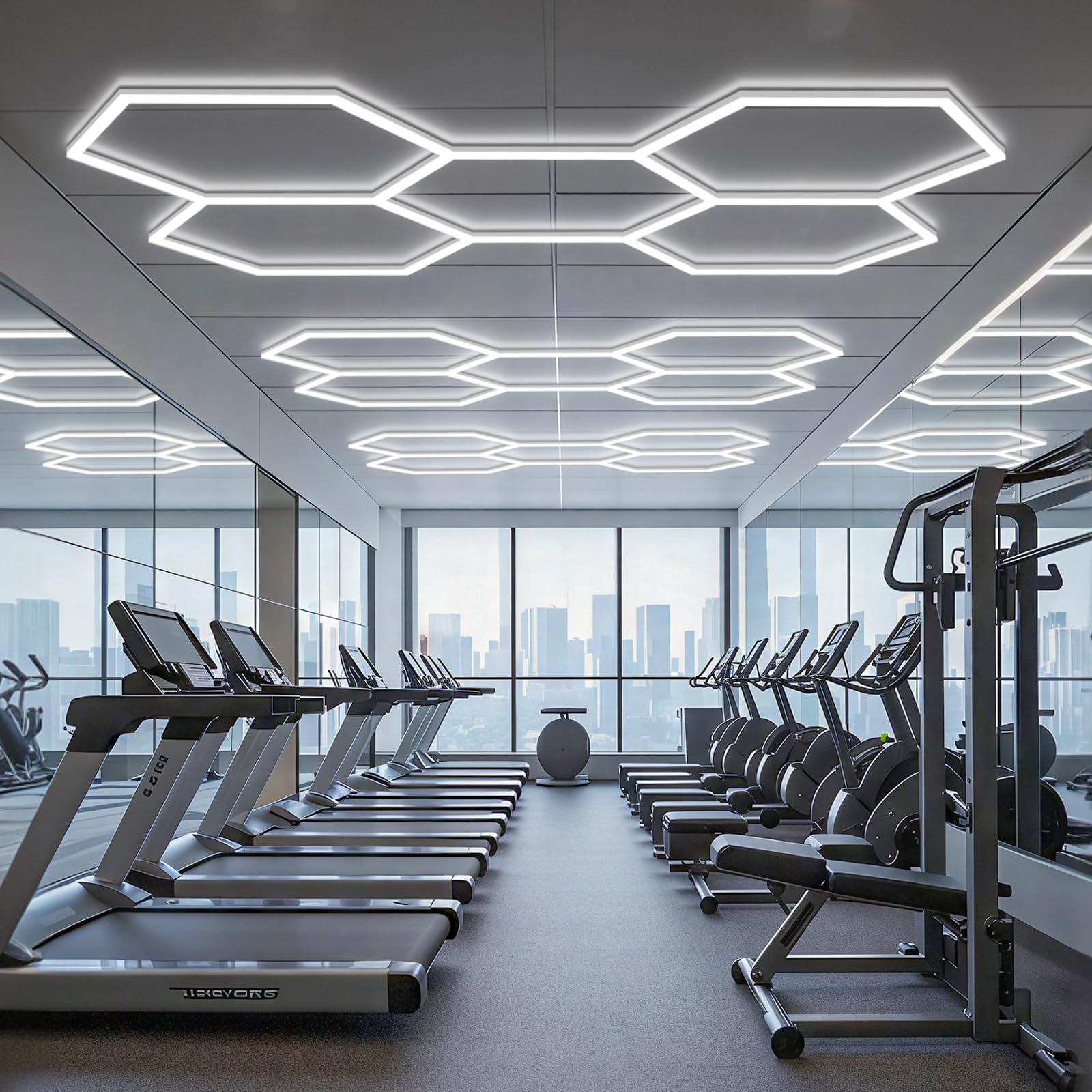 BRILLIHOOD hexagon lights offer long-lasting performance for shops and basements.