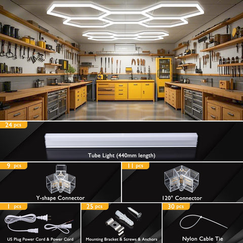 BRILLIHOOD V-shaped connector enables fast, flexible layout changes.