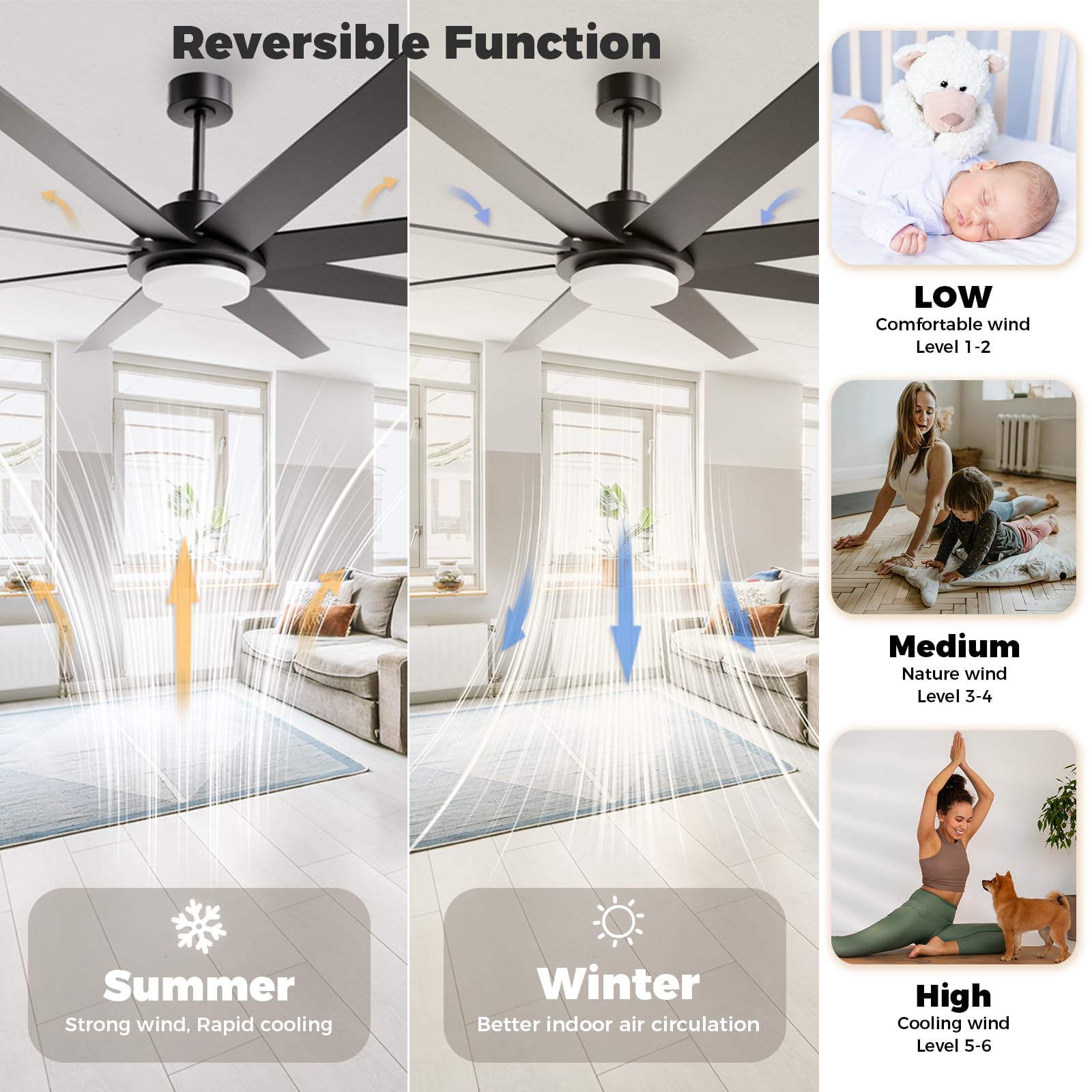 BrilMaison 3CCT dimmable LED lighting showing Warm/Neutral/Cool options