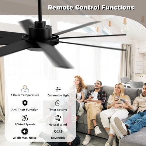 BrilMaison smart app control screen demonstrating app-based fan and light adjustments