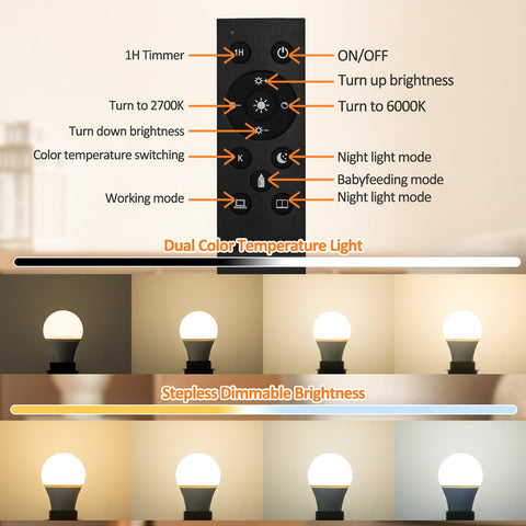 Brilvibera 2700K-6500K color temperature range for versatile ambiance