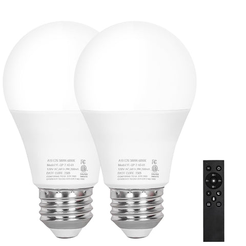 Brilvibera A19 bulbs with remote control for easy lighting adjustments