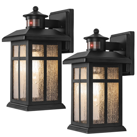Brilvibera motion sensor wall light front view boosts outdoor safety and curb appeal