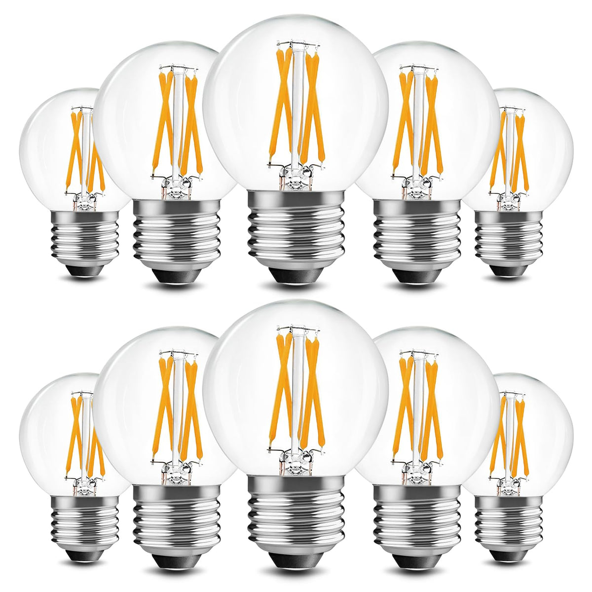 BRIMAX bulbs pack front view highlights a 10-pack ideal for bulk replacement and energy savings.