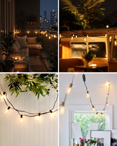 BRIMAX extendable string lights connect up to 37 strands for bigger setups.