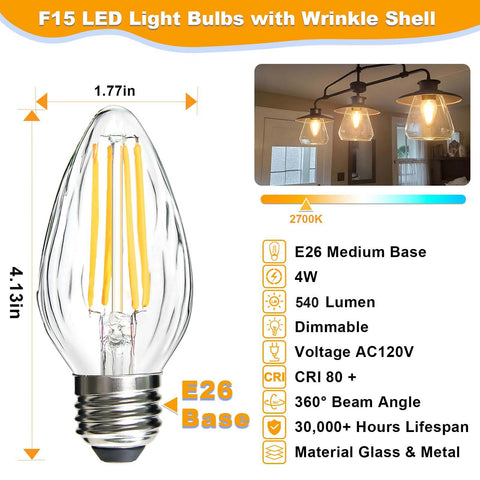 BRIMAX F15 post light bulb for outdoor fixtures, durable long-lasting illumination