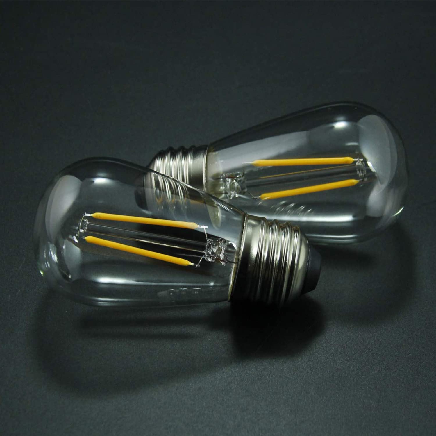 BRIMAX clear plastic Edison-style bulb for weatherproof outdoor use.