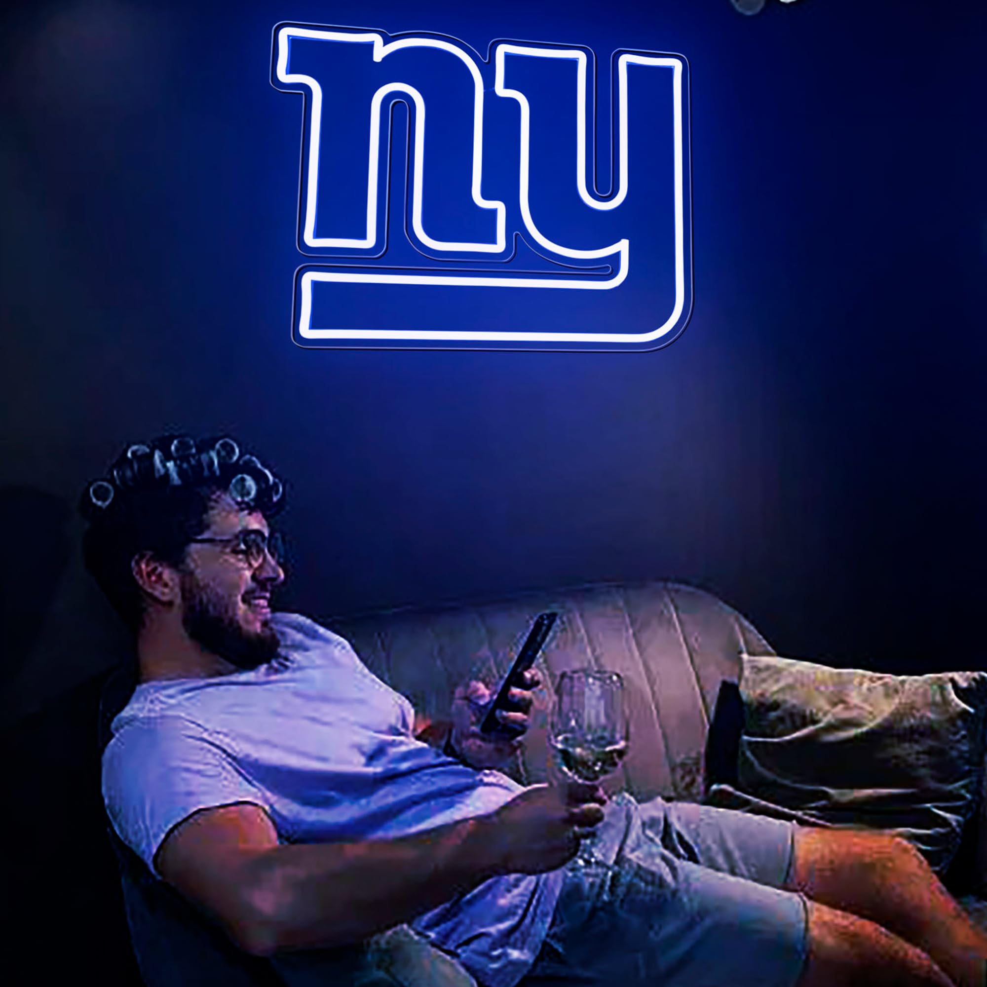 Brineon football neon sign on acrylic base is sturdy and safe to mount