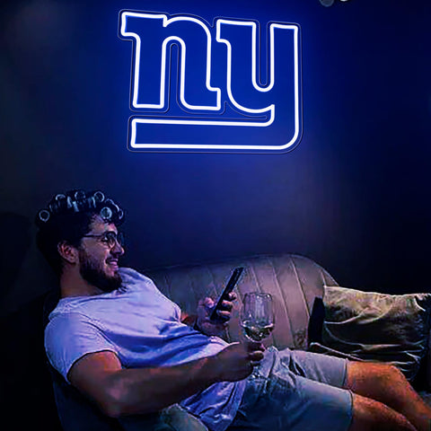 Brineon football neon sign on acrylic base is sturdy and safe to mount