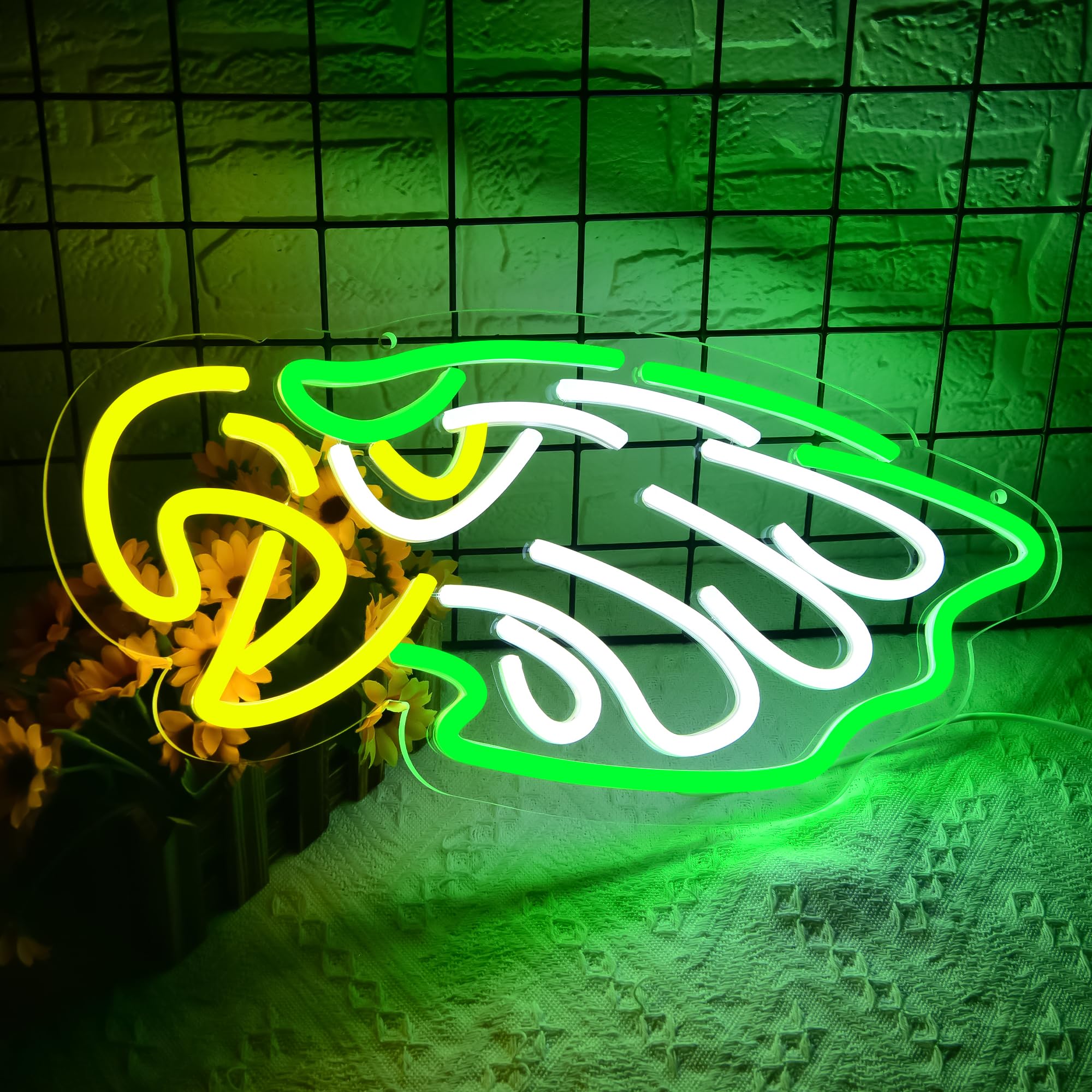 Brineon football neon sign dimmable LED light suitable for bars and lounges