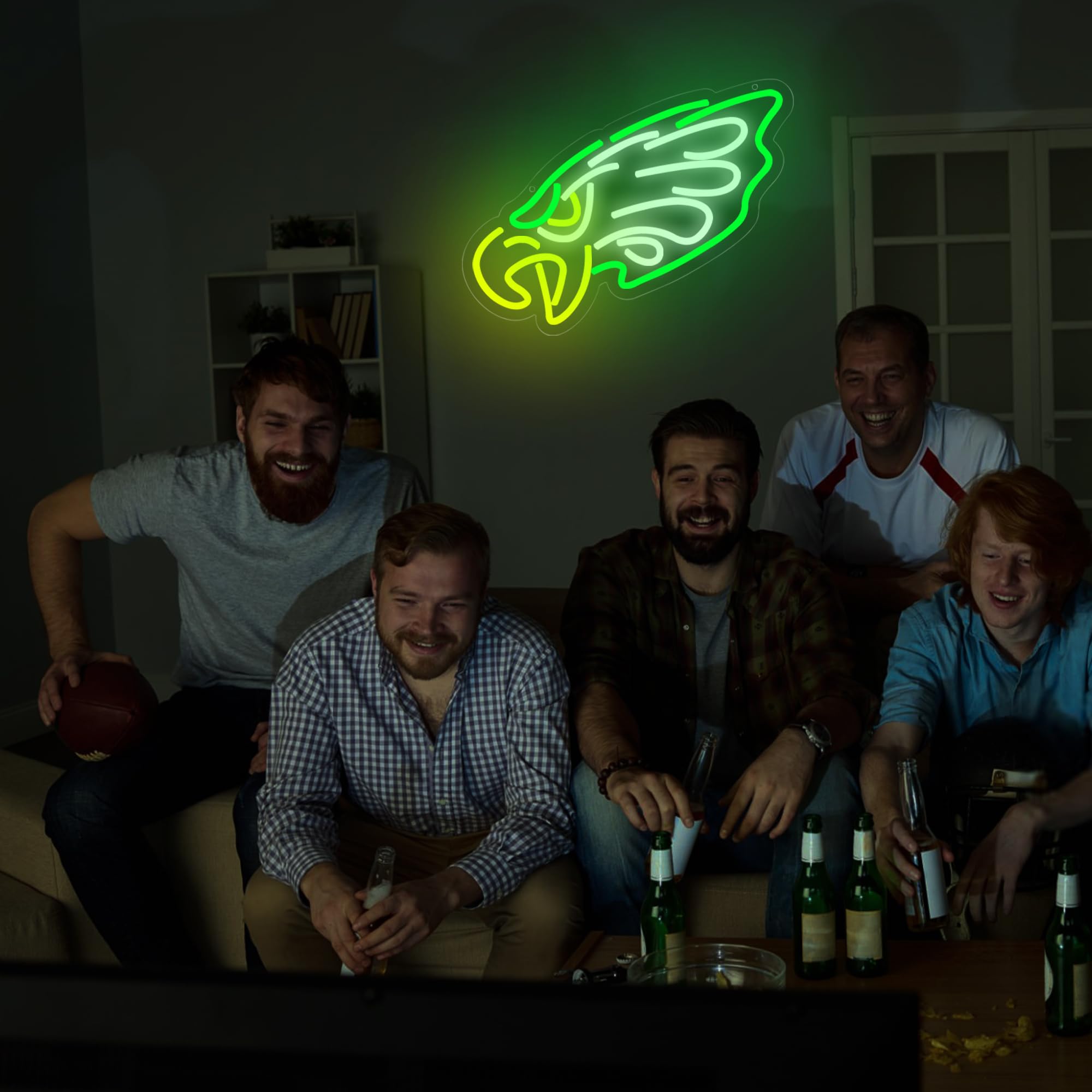 Brineon football neon sign ideal birthday gift for rugby fans