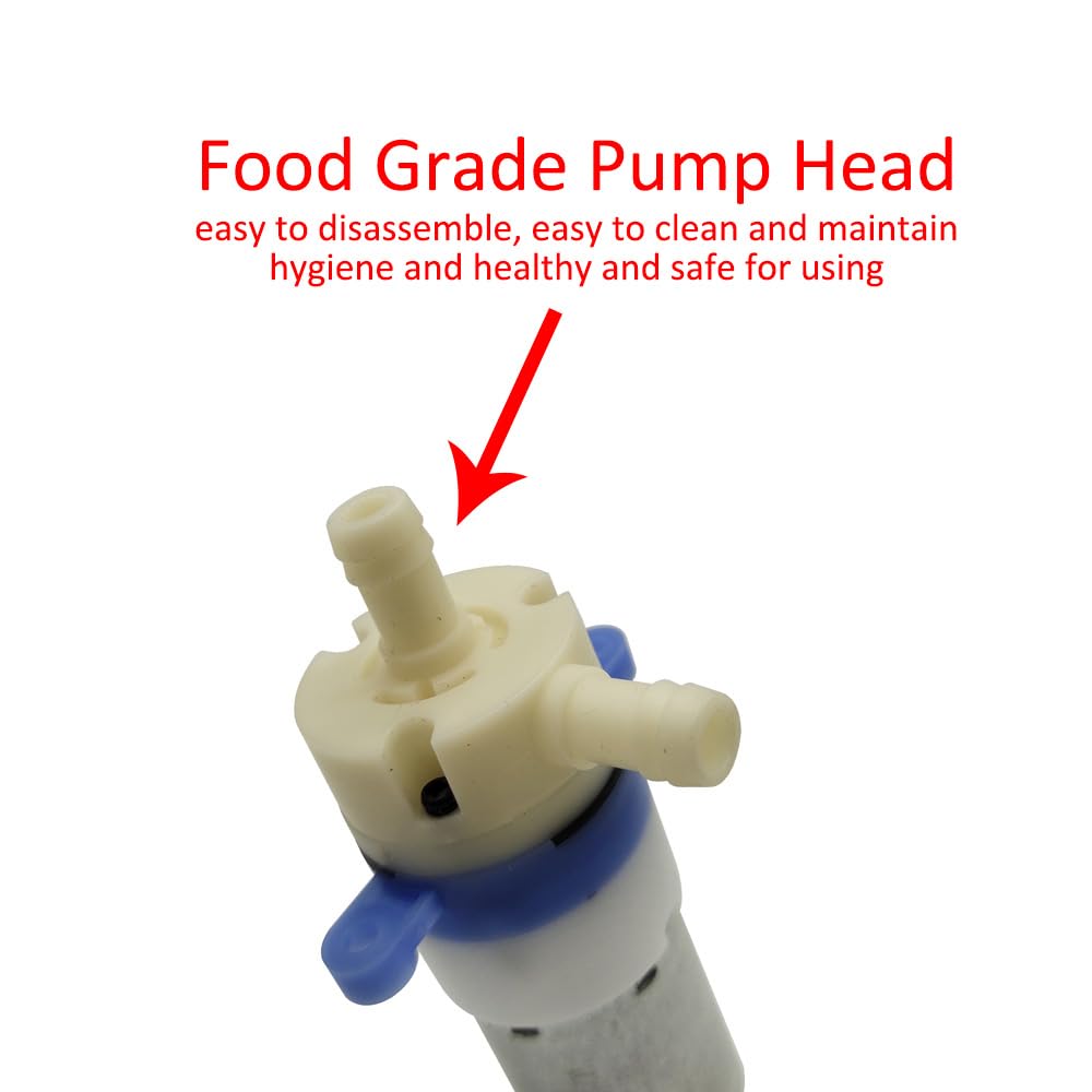 BRINGSMART mini pump top view highlights diameter and length