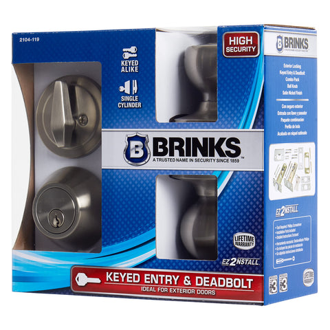 BRINKS Bell Style 4-way adjustable latch with backset options