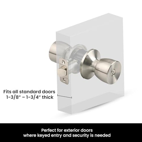 BRINKS key-alike 2-pack for simplified replacement on multiple doors.