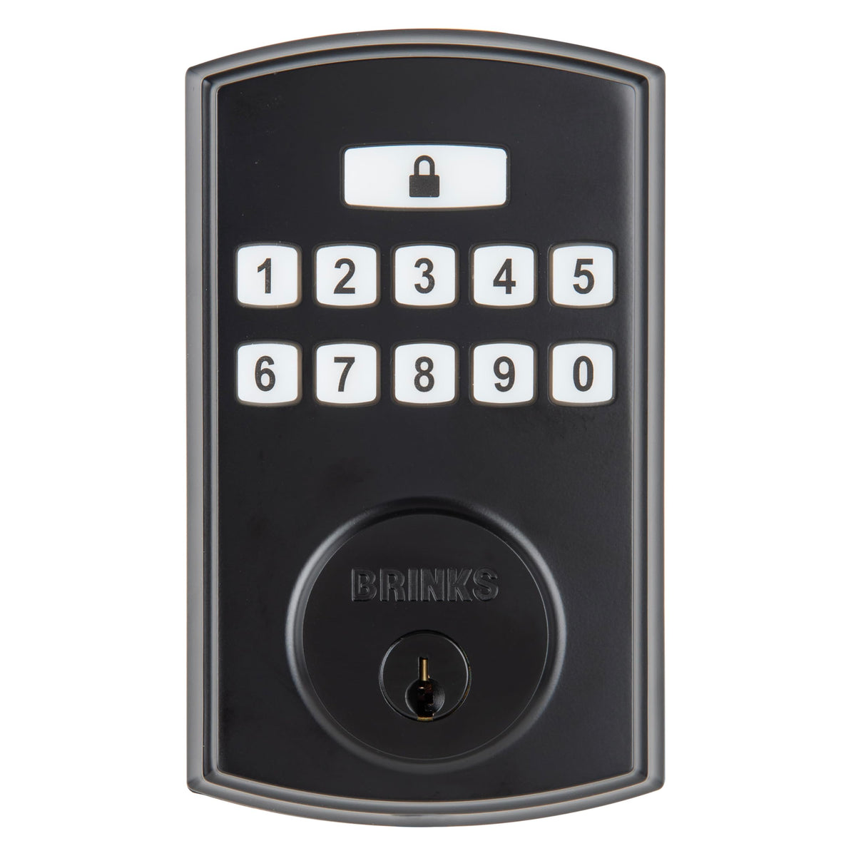 BRINKS keyless entry deadbolt on the front door for easy access