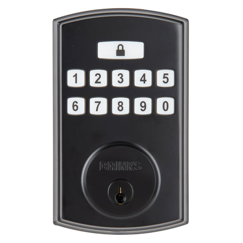BRINKS keyless entry deadbolt on the front door for easy access