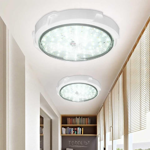 Brioeua solar ceiling light with remote control for easy operation.