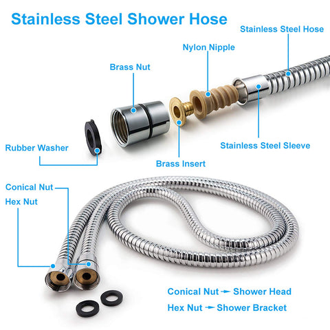 BRIOUT adjustable overhead bracket keeps hands free while showering