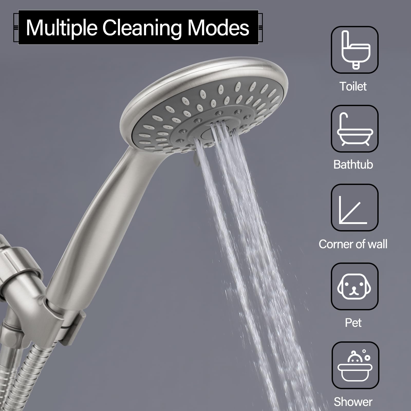 BRIOUT brushed nickel finish adds modern, durable styling