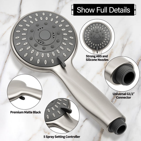 BRIOUT silicone nozzle design delivers uniform high-pressure spray