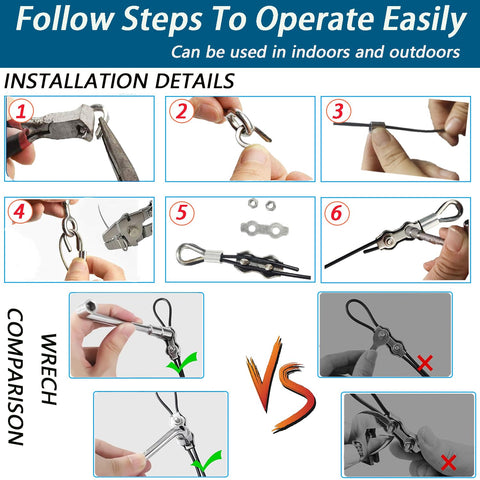 BRISBONN snap hooks provide secure attachment for easy setup anywhere