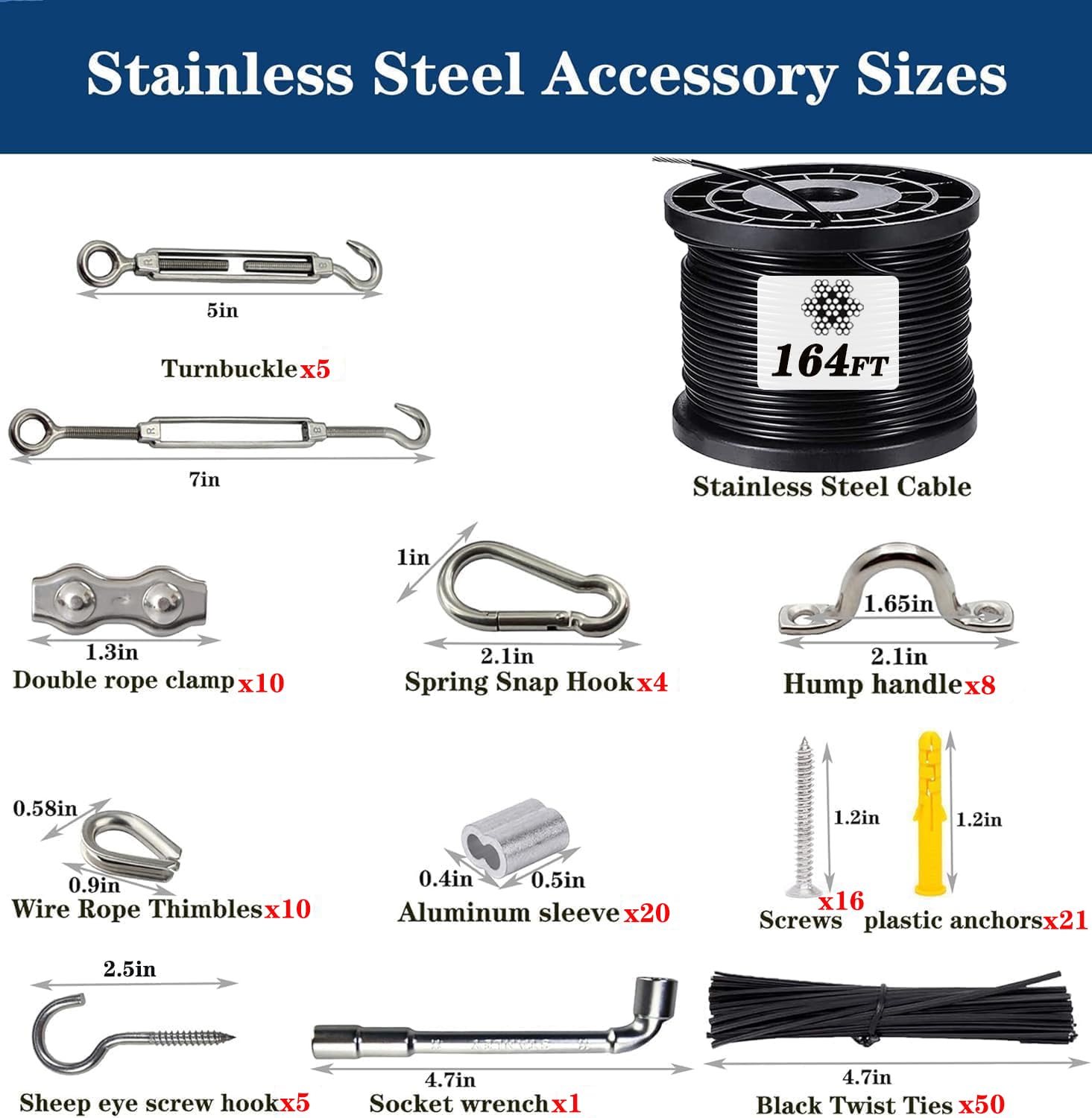 BRISBONN turnbuckles and hooks ensure secure adjustment across trees, fences, and structures.