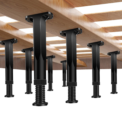 BriskJoy adjustable bed leg 7.8–14.6 inches stabilizes a wobbly bed frame.