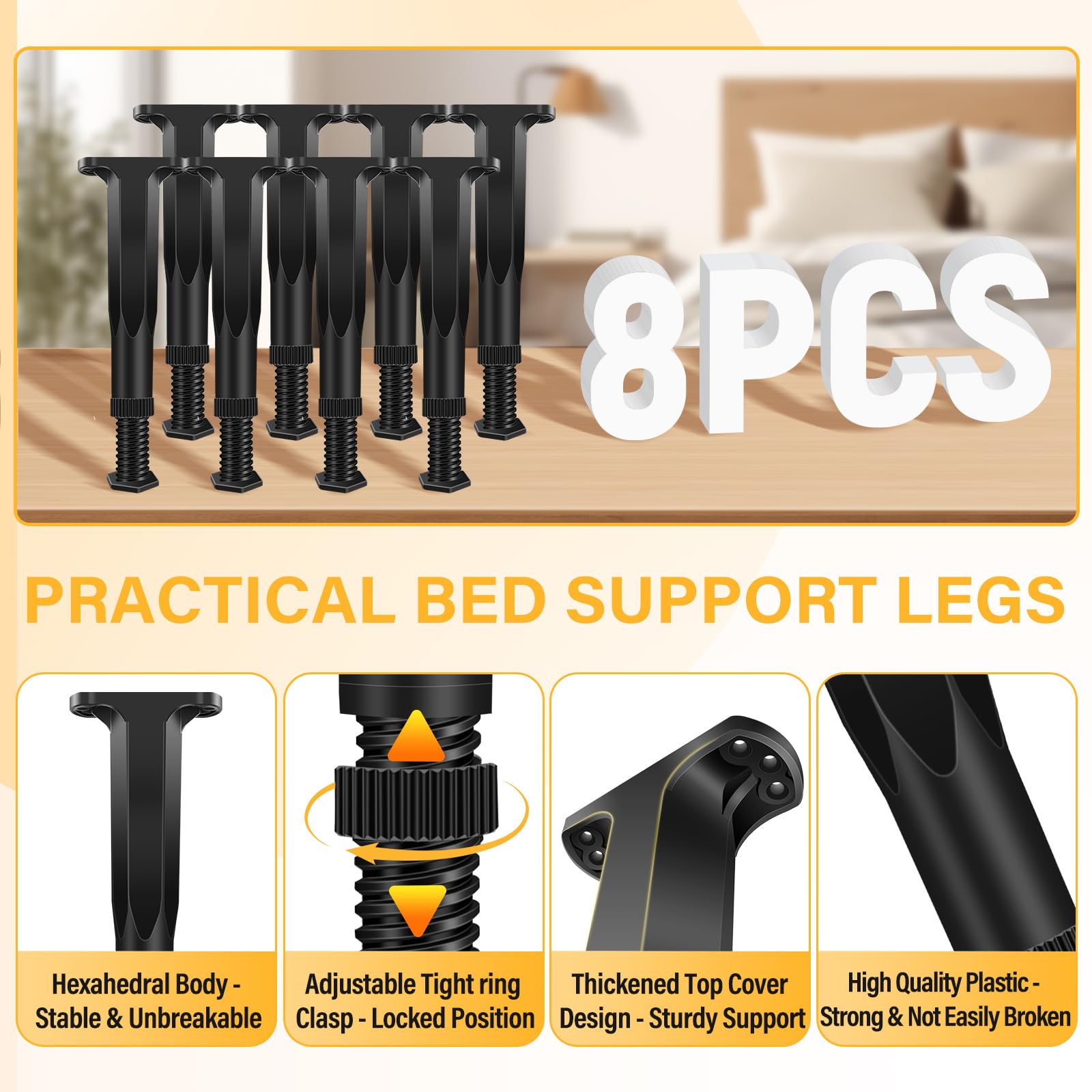 BriskJoy wide-base leg increases load capacity for furniture.