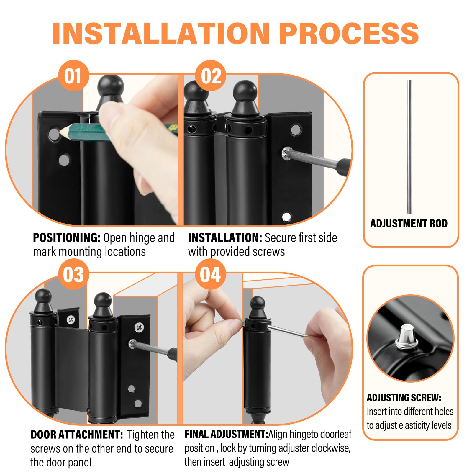BriskJoy heavy-duty hinges used on cafe or pub doors in commercial space