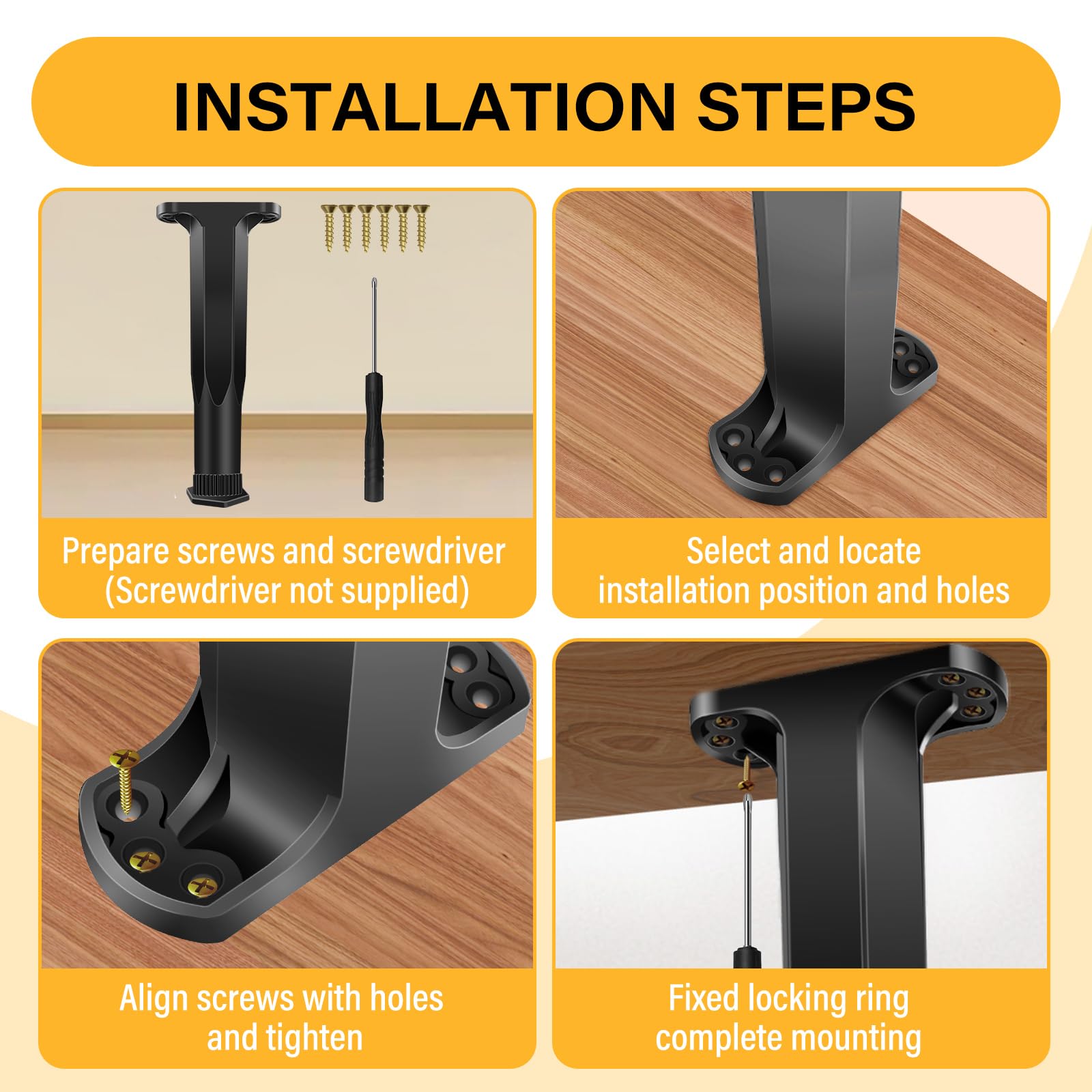 BriskJoy adjustable leg base with lock ring ensures fixed height.