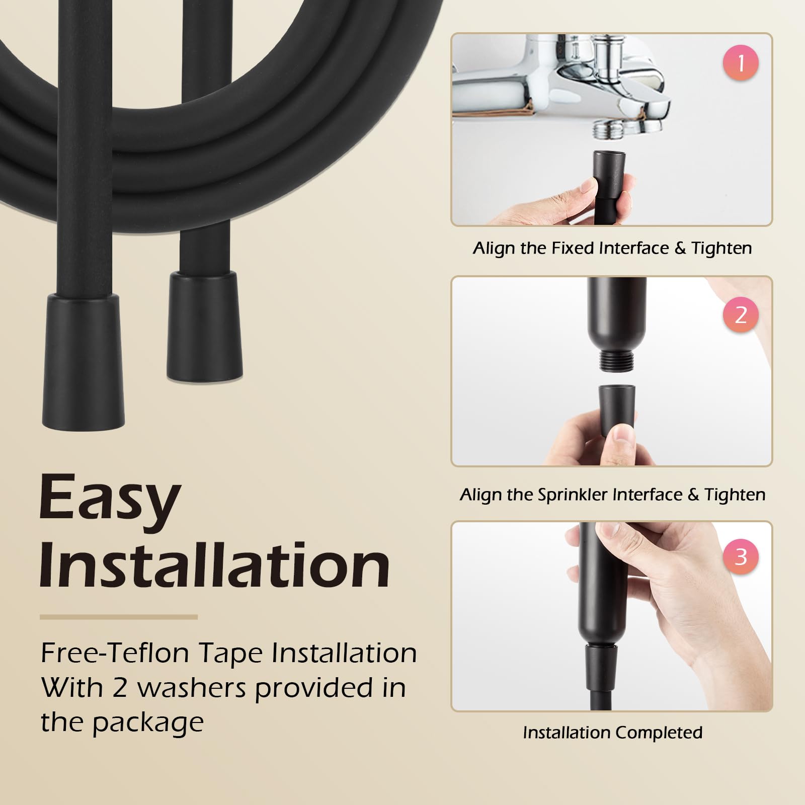 Briskspring packaging includes washers for a reliable, leak-free seal.