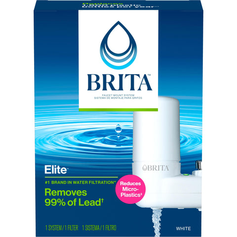 Brita faucet mount filter on tap improves taste and reduces common contaminants