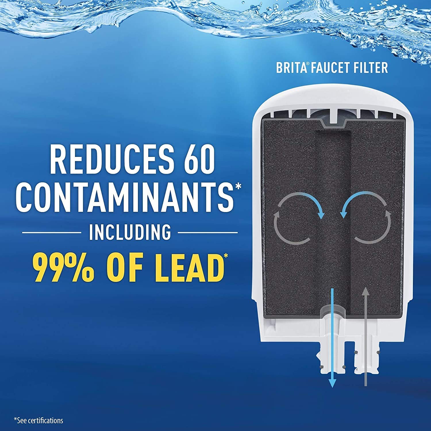 Brita On Tap cartridge delivering up to 100 gallons of filtered water
