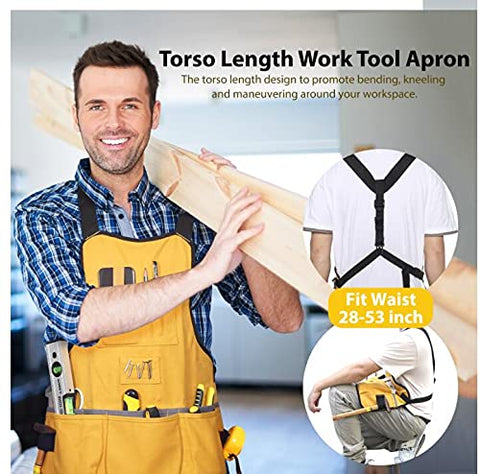 BRITEREE durable canvas pockets highlight the sturdy construction for demanding workshop use