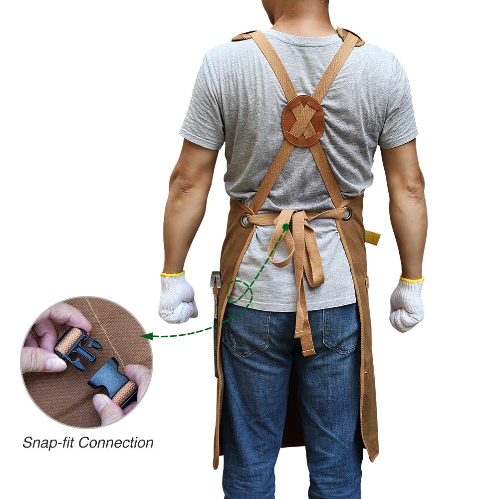 BRITEREE apron adjustable x-back for a comfortable fit