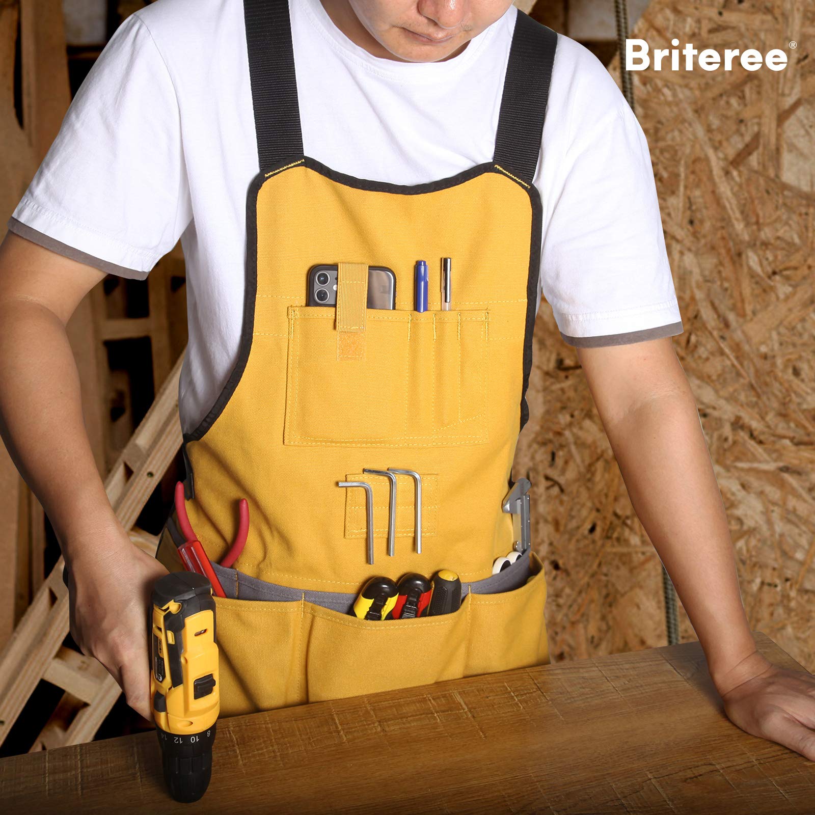 BRITEREE packaging presents a professional gift-ready presentation for carpenters and crafters