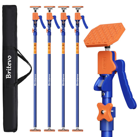 Britevo 4PK adjustable pole extended to 54-115 inches for versatile DIY support