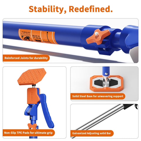 Britevo third-hand drywall and cabinet support frees hands during installation