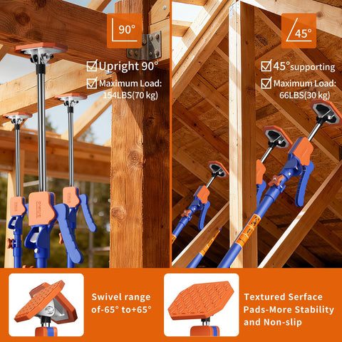 Britevo 45-degree tilting base provides secure grip on sloped ceilings