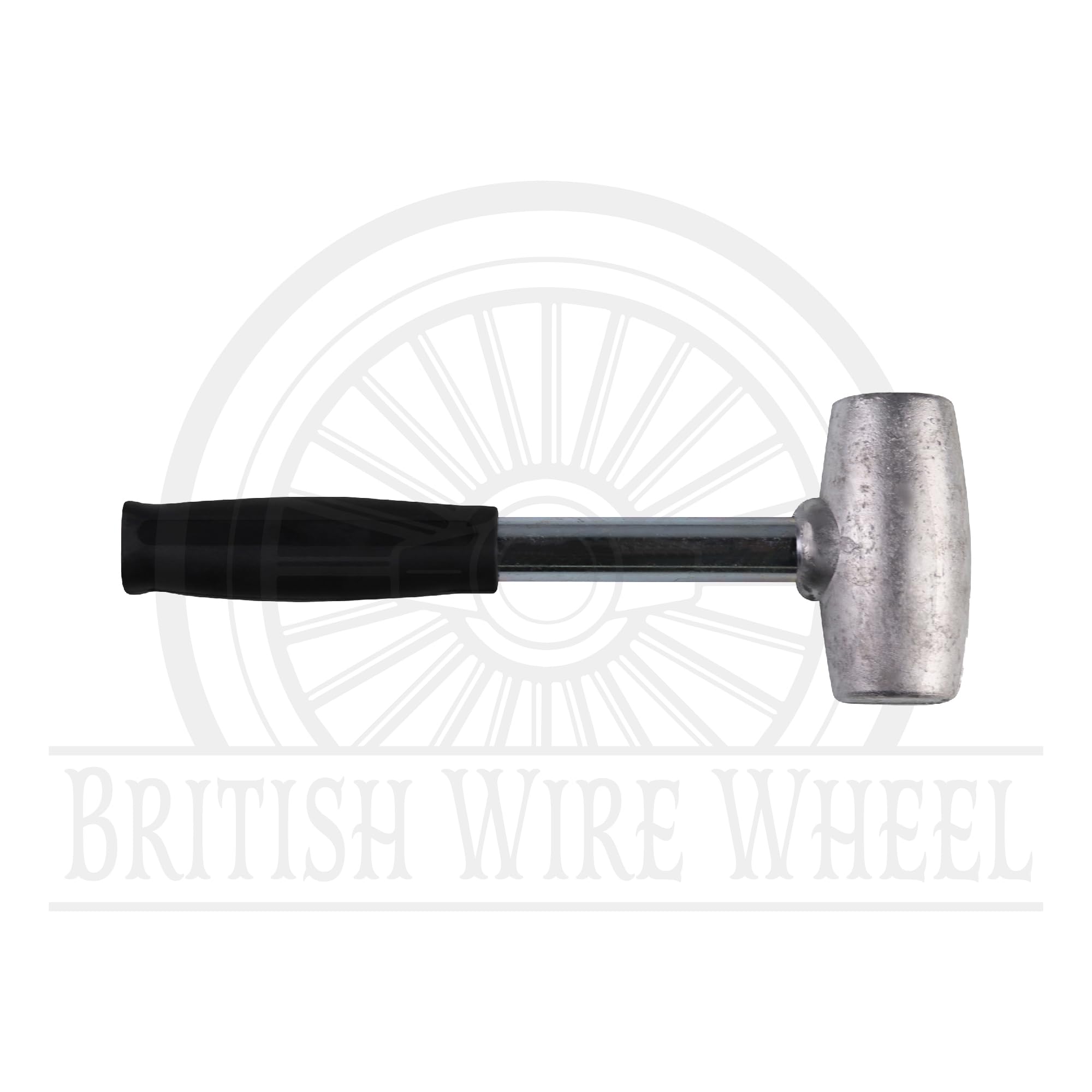 British Wire Wheel 4lb lead hammer in automotive setup use on a vehicle