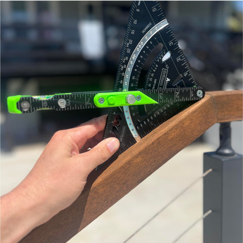 Britton Square 7'' rafter square machined track ensures smooth movement