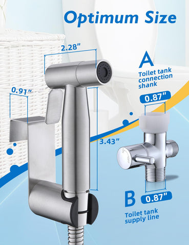 BRITULIF bidet sprayer shows soft mist and jet modes for versatile cleansing.