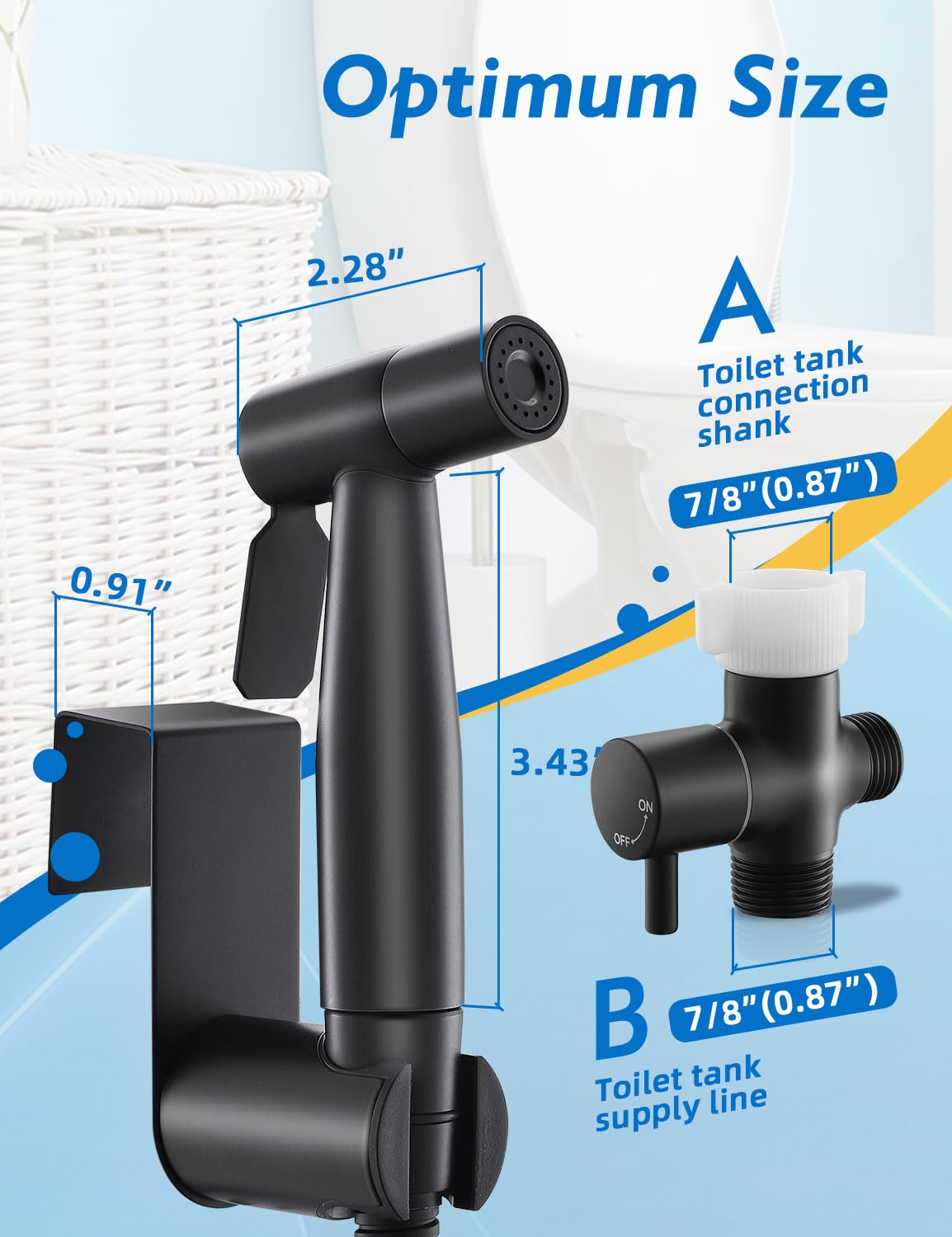 BRITULIF bidet sprayer offering soft mist and jet modes for versatile cleaning.