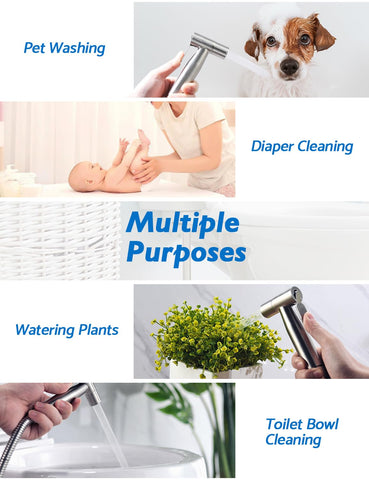 BRITULIF Less paper use with Muslim shower for daily cleansing