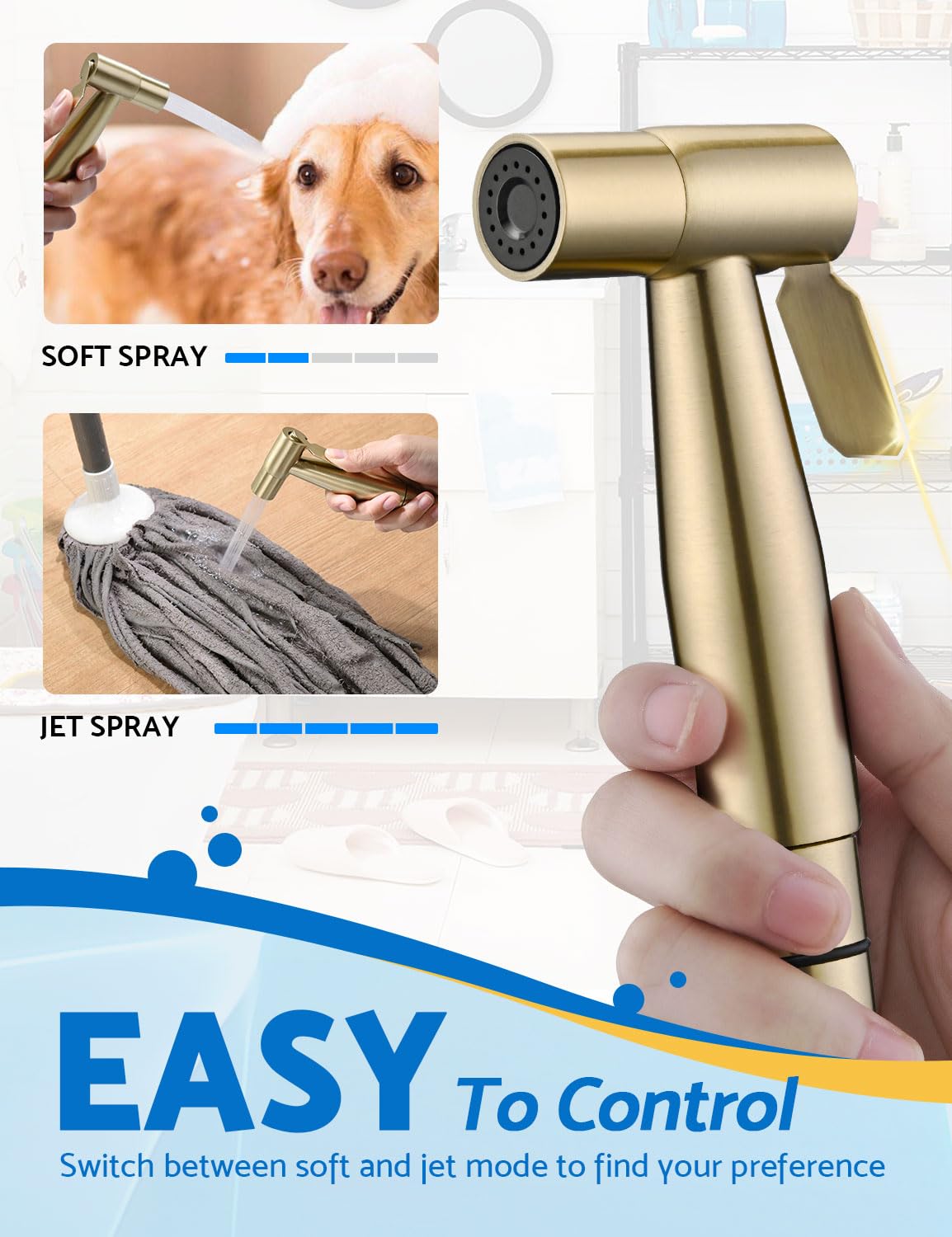 BRITULIF powerful jet mode handles tougher cleaning tasks.